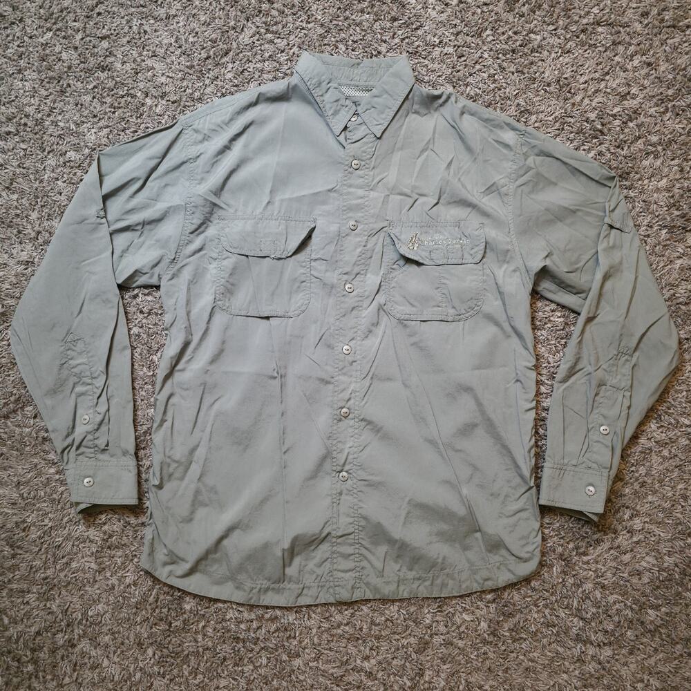 Charles Darwin Research Station Galapagos Shirt Sz Large Button Down Long Sleeve